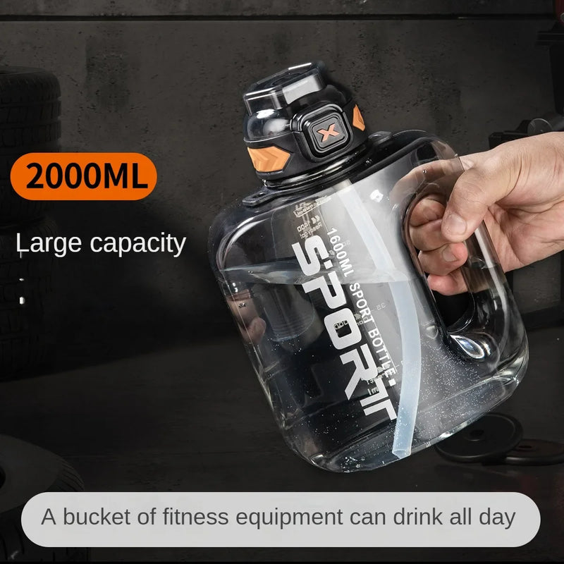 1/1.6/2L Large Capacity Sports Water Bottle – Heat Resistant