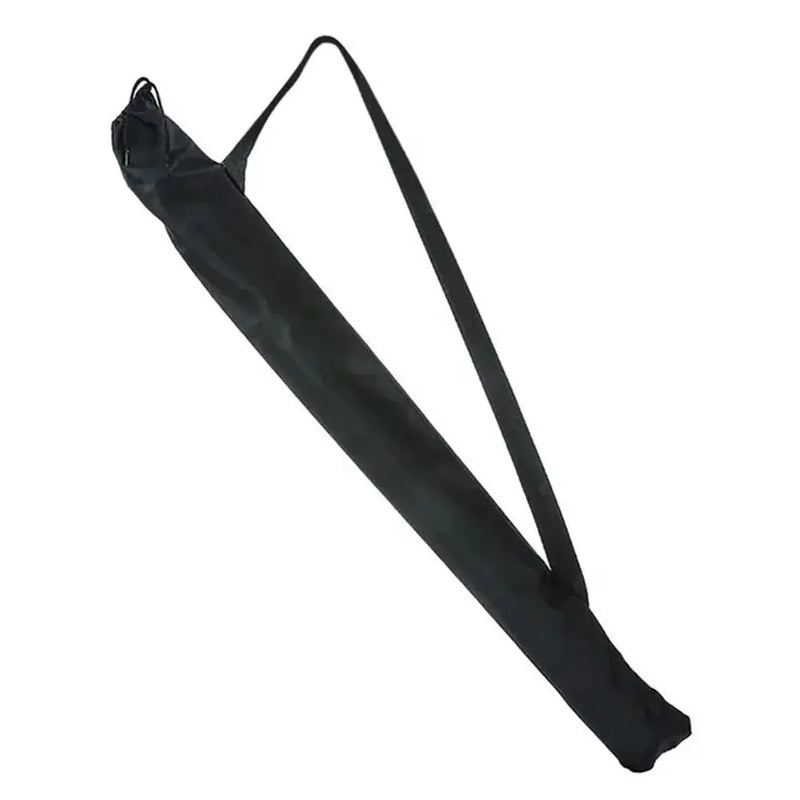 Foldable Black Storage Bag with Strap for Rods or Bats