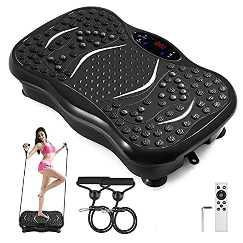 Vibration Platform Plate – Whole Body Massager with Bands & Remote