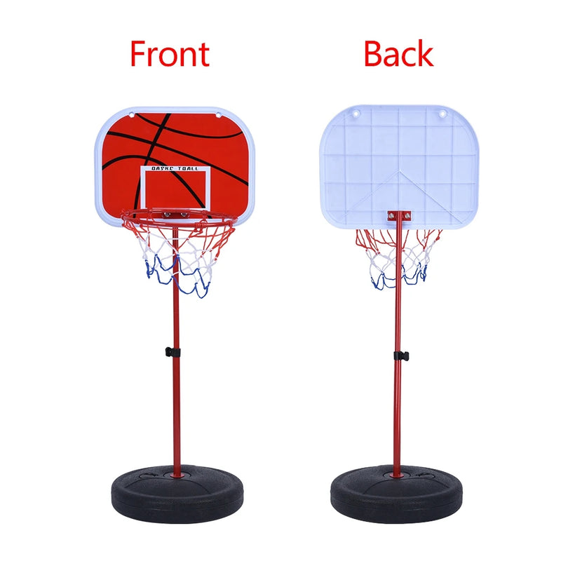 Adjustable Basketball Hoop System with Stand, Backboard & Net