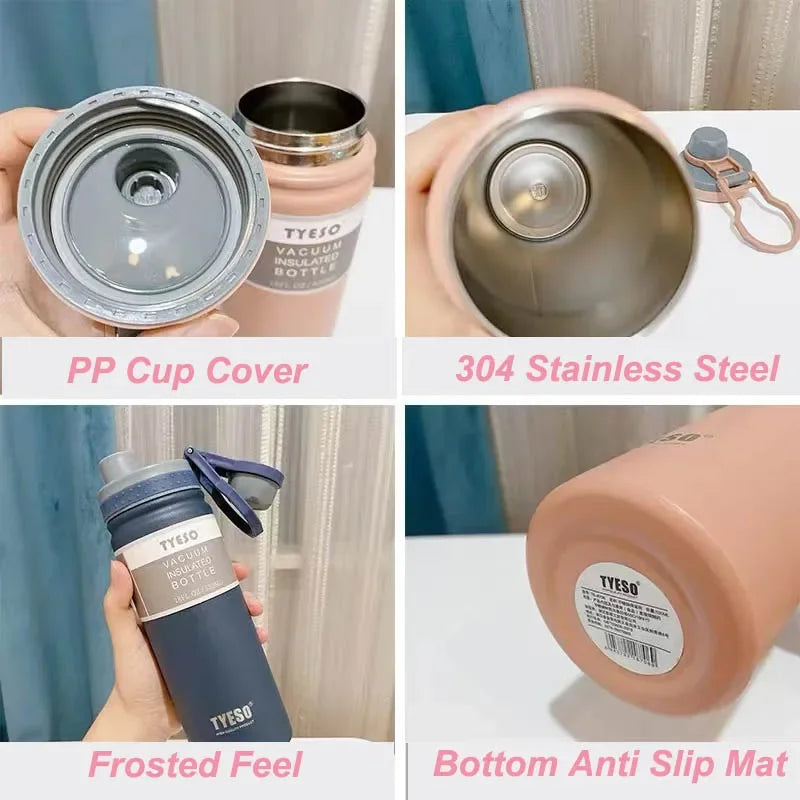 750ML Tyeso Stainless Steel Thermos Bottle – Insulated Travel Mug