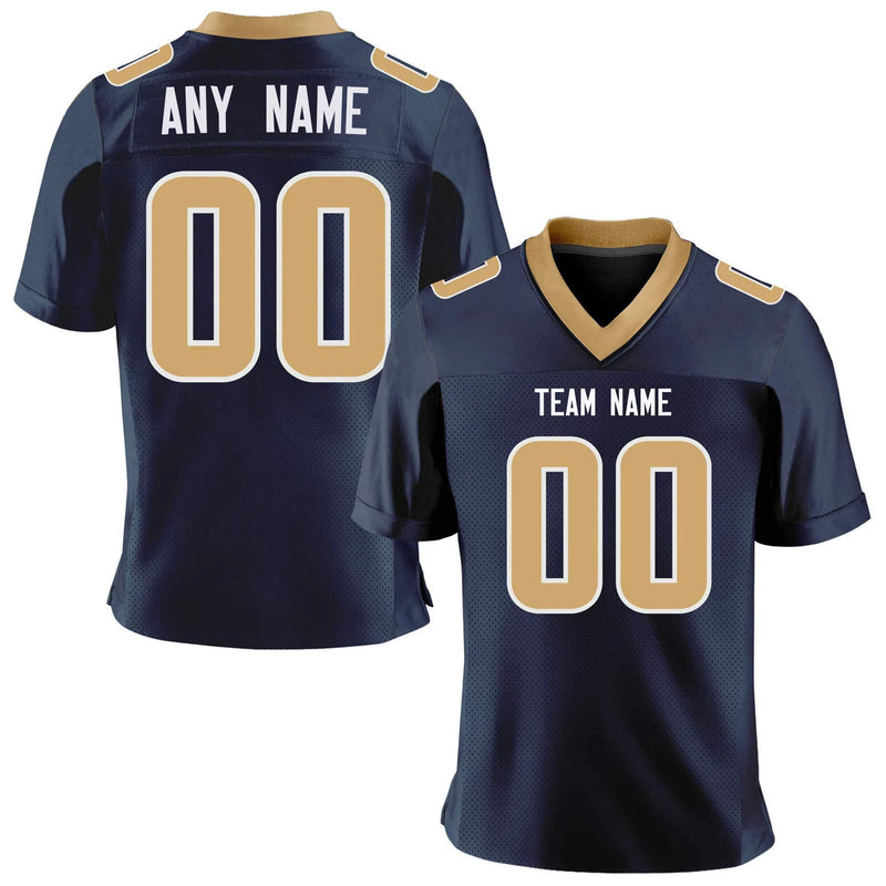 Custom Navy Football Jersey – Personalized Team Uniform Gift