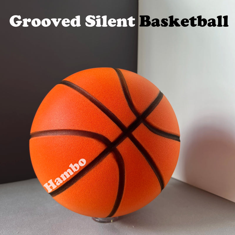 Grooved Silent Basketball Size 7 – Airless Foam for Quiet Play