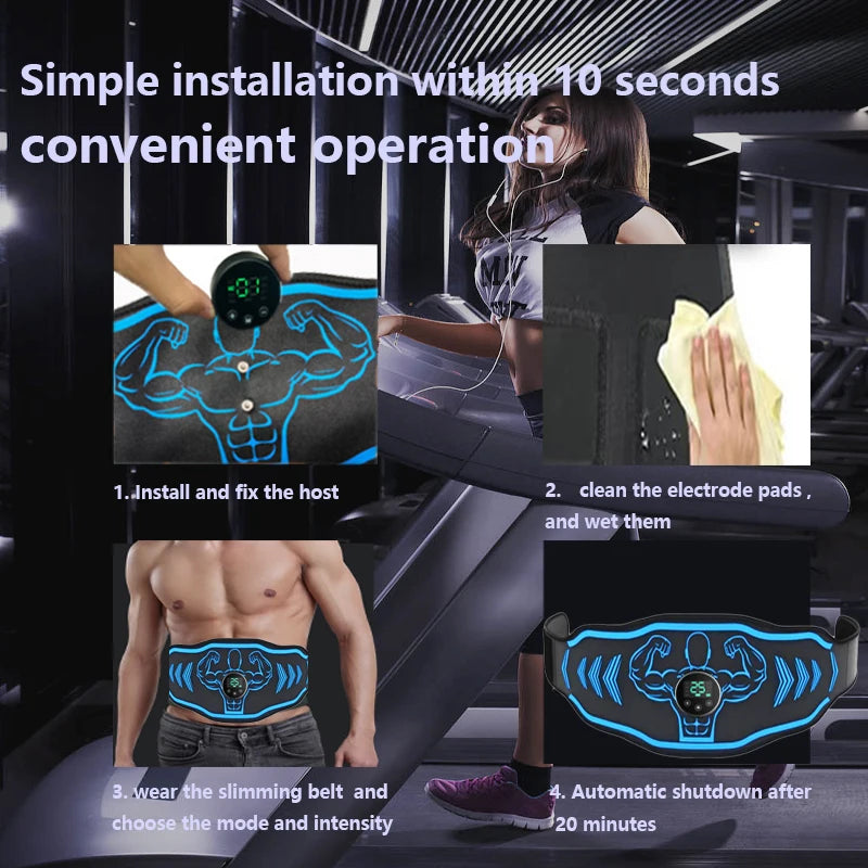 ABS Toning Belt – EMS Muscle Stimulator for Abdominal Shaping