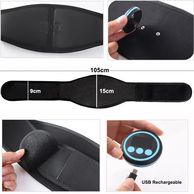 Vibration Abdominal Muscle Stimulator – EMS Abs Trainer Belt
