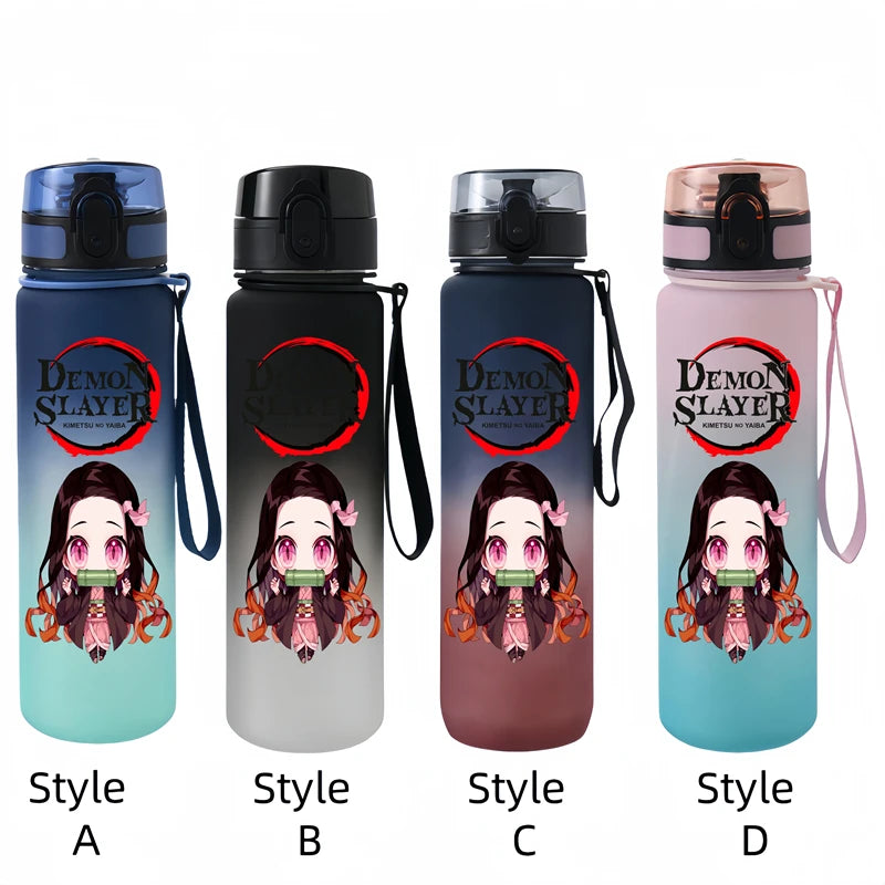 Demon Slayer 650ml Leak-Proof Sports Water Bottle – Portable Gift