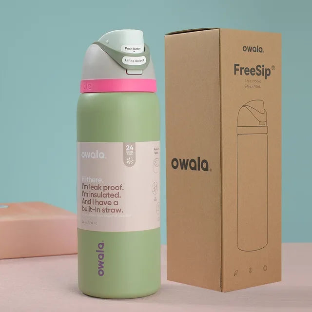 2024 Owala Insulated Stainless Steel Water Bottle with Straw