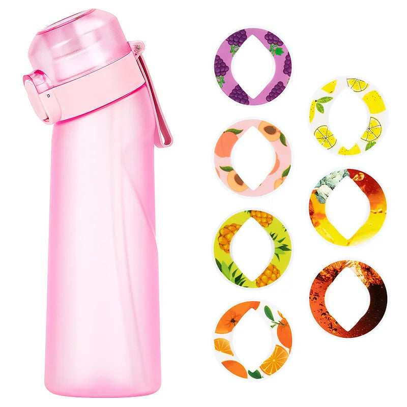 650ml Flavored Sports Water Bottle with 7 Fruit Pods – Outdoor & Fitness