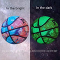 Glow-in-the-Dark Basketball – PU Soft Leather, Anti-Skid, Sizes 5-7