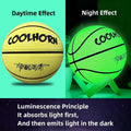 Glow-in-the-Dark Basketball – PU Soft Leather, Anti-Skid, Sizes 5-7