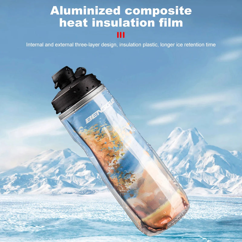610ml Insulated Leak-Proof Bike Water Bottle for Outdoor Fitness