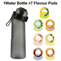 650ML Flavored Sports Water Bottle with 7 Fruit Fragrance Pods