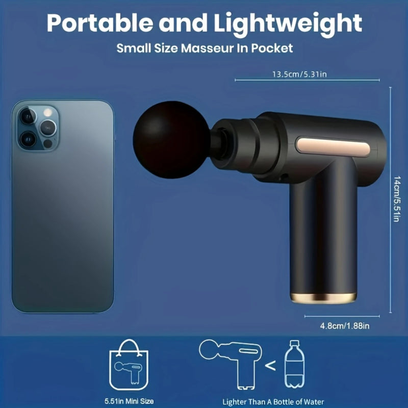 Ultra-Compact Muscle Massage Gun for Deep Tissue Relief
