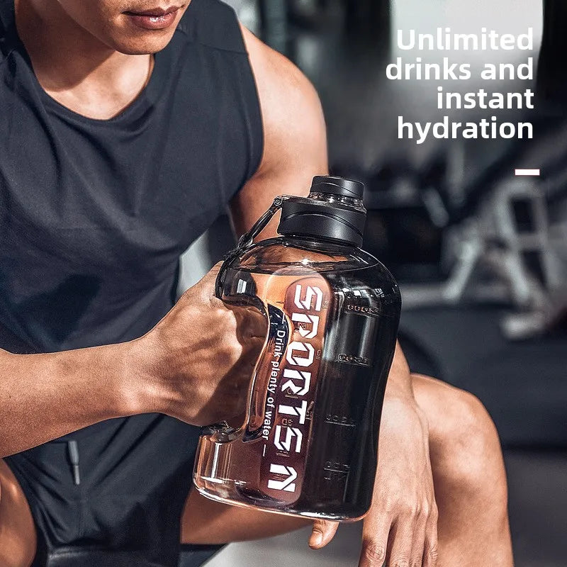 2L Large Sports Water Bottle – BPA-Free for Gym & Travel