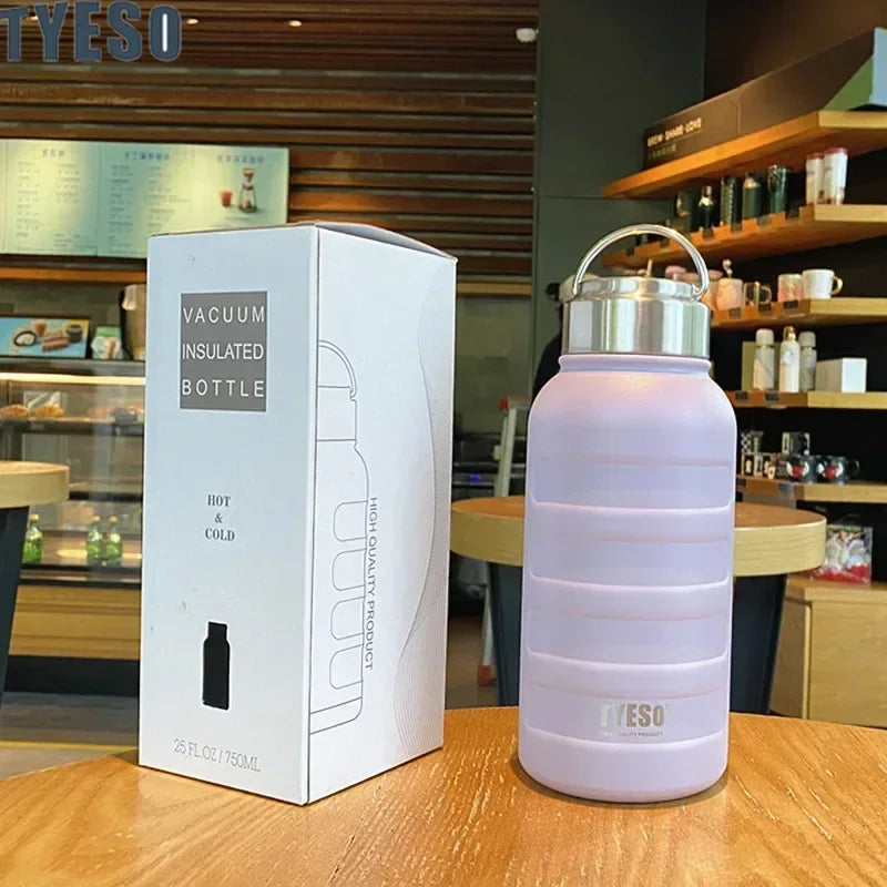 Tyeso Double Wall Stainless Steel Thermos – Large Capacity