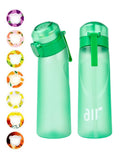 1pc Air Water Bottle with Straw & Flavor Pods – Leak Proof