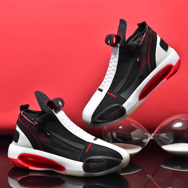 Hot Sale Men's Breathable High Top Basketball Training Sneakers