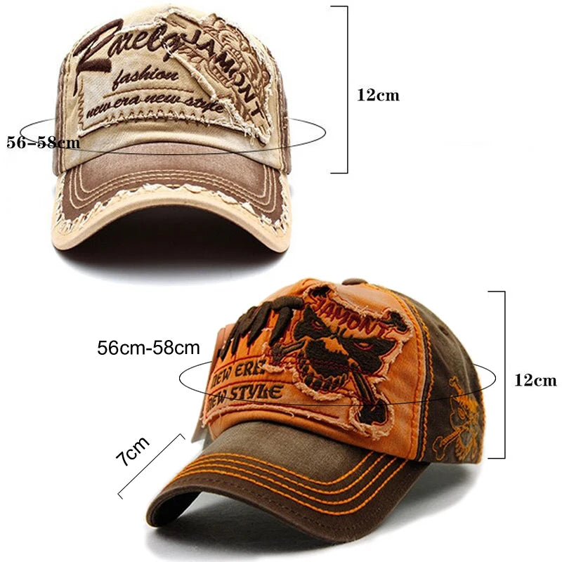 Cotton Baseball Cap for Men & Women, Snapback Leisure Hat