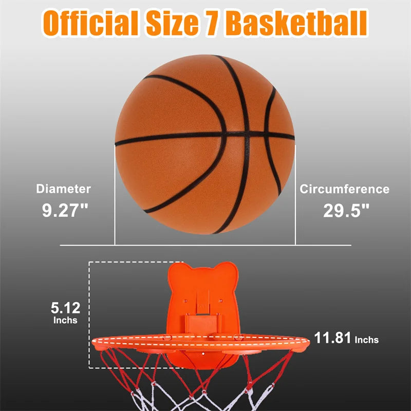 Silent Basketball 2.0 – No-Noise PU Foam Indoor Dribble Ball